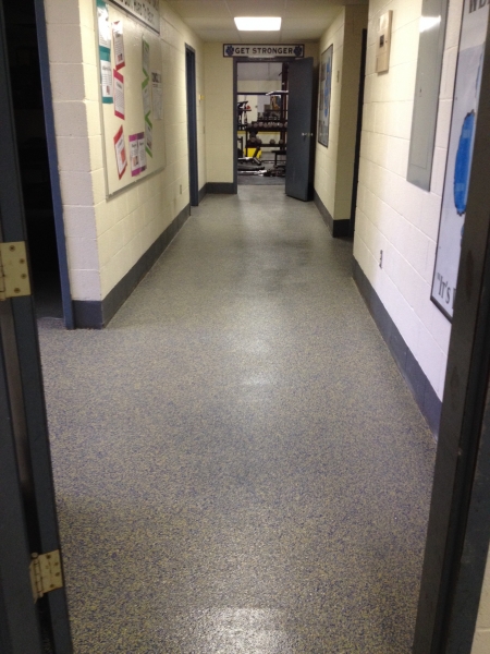 Graniflex Hallway | Concrete Resurfacing